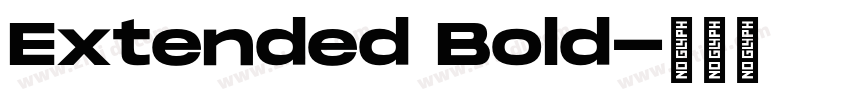 Extended Bold字体转换 Extended Bold字体转换